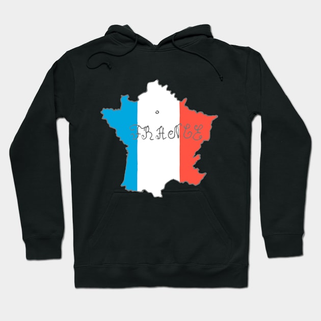 France flag Hoodie by Bloomingcrafts